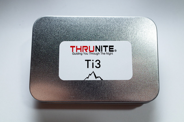 ThruNite Ti3 tin container
